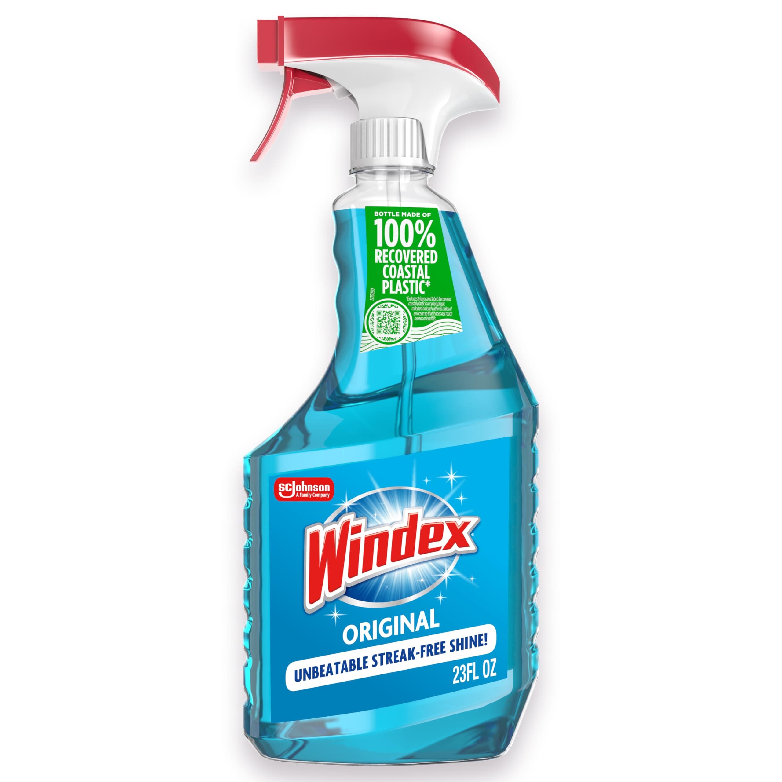 Windex Glass and Window Cleaner Spray Bottle, Packaging Designed to Prevent Leakage and Breaking, Surface Cleaning Spray, Original Blue Scent, 23 Fl Oz7 sizes