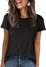 ANRABESS Women Short Sleeve Tops Summer Basic Tee Wrinkle-Free Trendy Cute T Shirts 2026 Spring Business Casual Outfits