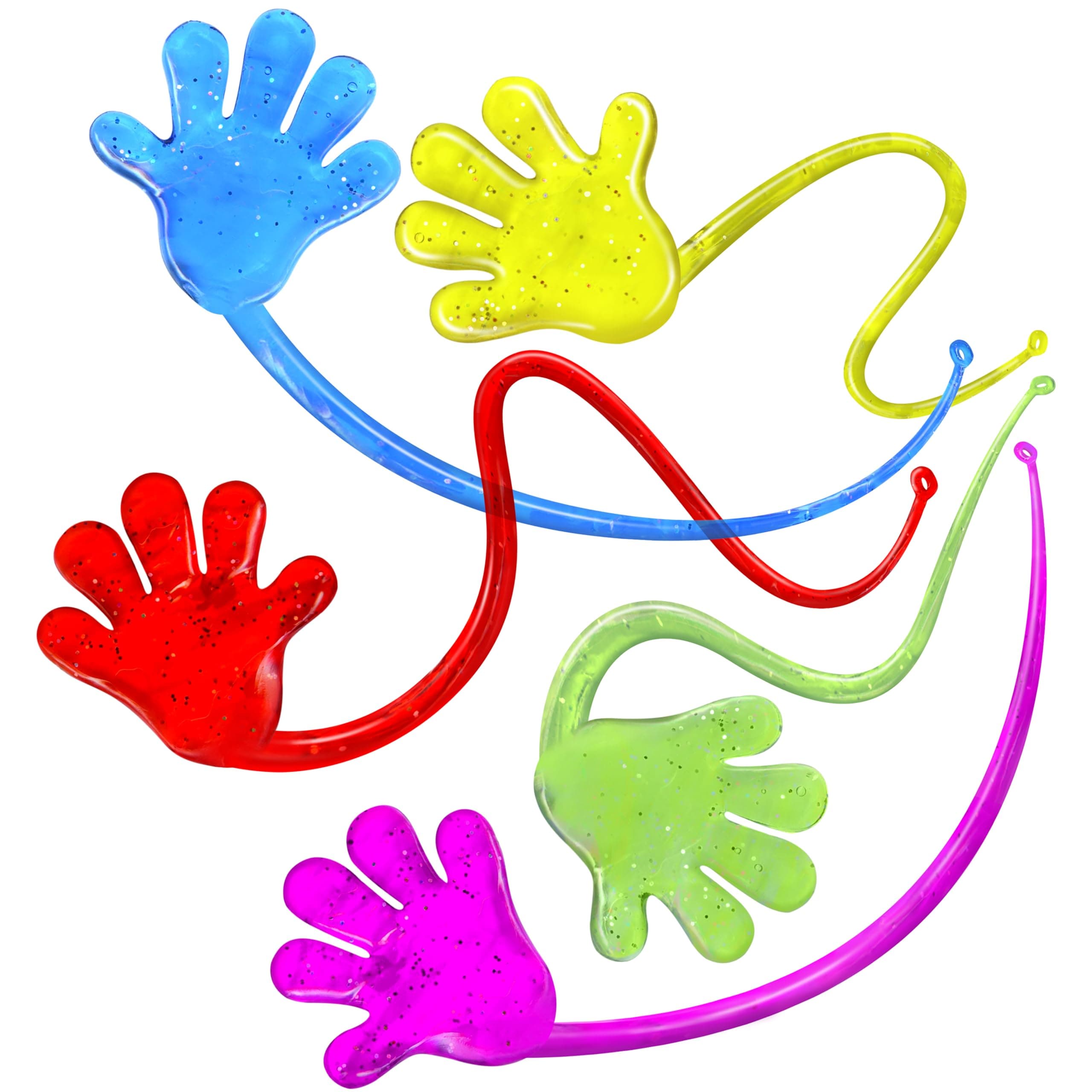 Giraffe 75 Pcs Bulk Sticky Hands for Kids – Stretchy Slap Hands Kids Summer Party Favors Bulk, Classroom Rewards, Birthday Prizes, Small Halloween Toys for Boys, Goodie Bag Stuffers for Kid