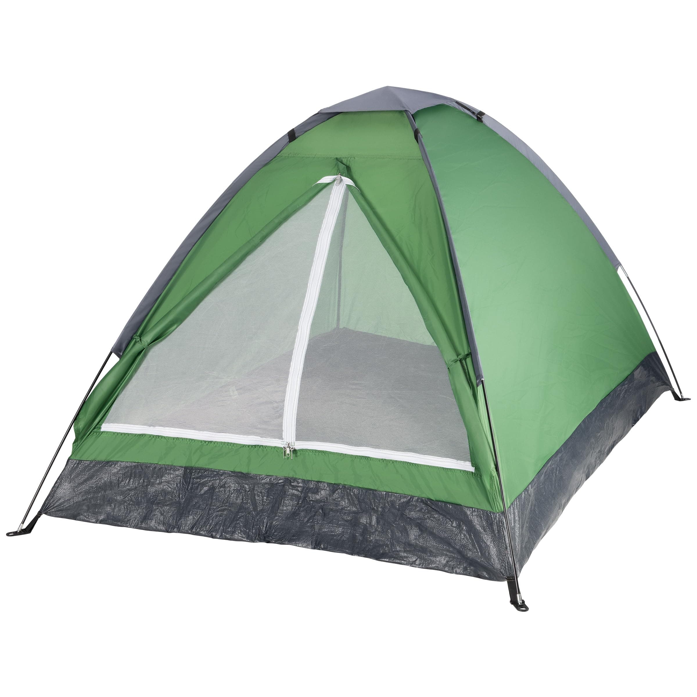2 Person Camping Tent with Rain Fly and Carrying Bag - Lightweight Outdoor Tent for Backpacking, Hiking, or Beach Use by Wakeman Outdoors (Green)