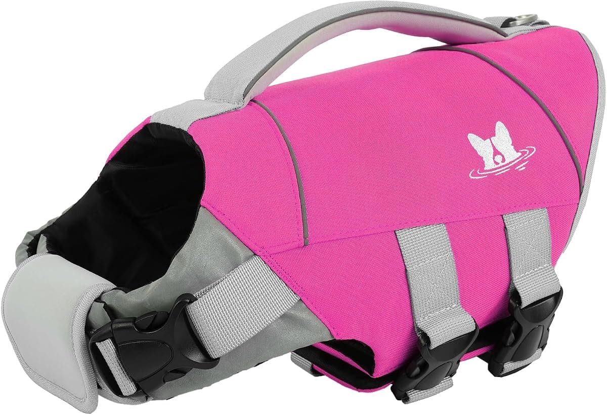 IECOii Dog Life Jacket, Safe Swim Vest for Water Adventures | Keep Adventure Afloat, Heads-Up Flotation, Lift with Confidence, Easy-to-Spot Safety, Explore Together,Every Splash Protected