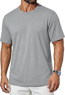 TACVASEN Men's T-Shirts Short Sleeve UPF50+ Mositure Wicking Shirts Lightweight Cooling Crew Neck Tshirt