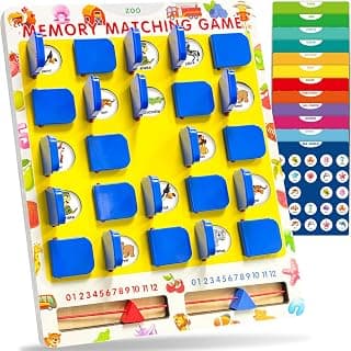 Matching Memory Game for Kids Ages 3-5 4-8, Car Airplane Travel Toys Games Activities for 3-5, Road Trip Essentials for Kids Toddlers, Board Games for Kids 4-6, Birthday Gifts for Kids Boys Girls
