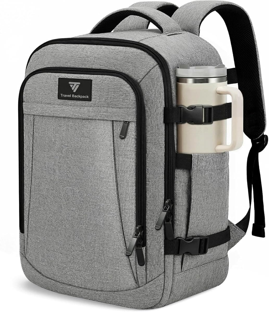 TILYMOL Travel Backpack for Women & Men - 15.6 inch Laptop Backpack Airplane Flight Approved, Large Carry On Anti-theft Bag for Travel Work Business Weekender