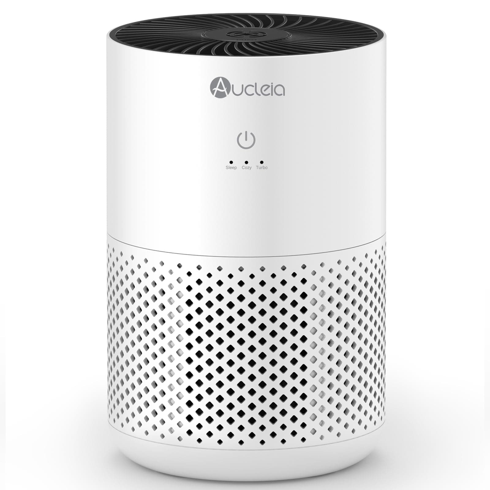 Aucleia Air Purifiers for Bedroom Home with H13 True HEPA Filter, 20dB Quiet Air Cleaner for Pets Hair Dander Odor, Smoke Dust Pollen, Aromatherapy Function, White