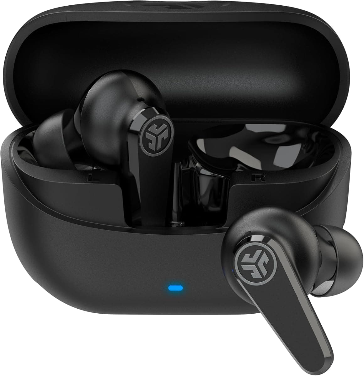 JLab Go Pods ANC, True Wireless Earbuds, Active Noise Cancelling, Bluetooth, Black